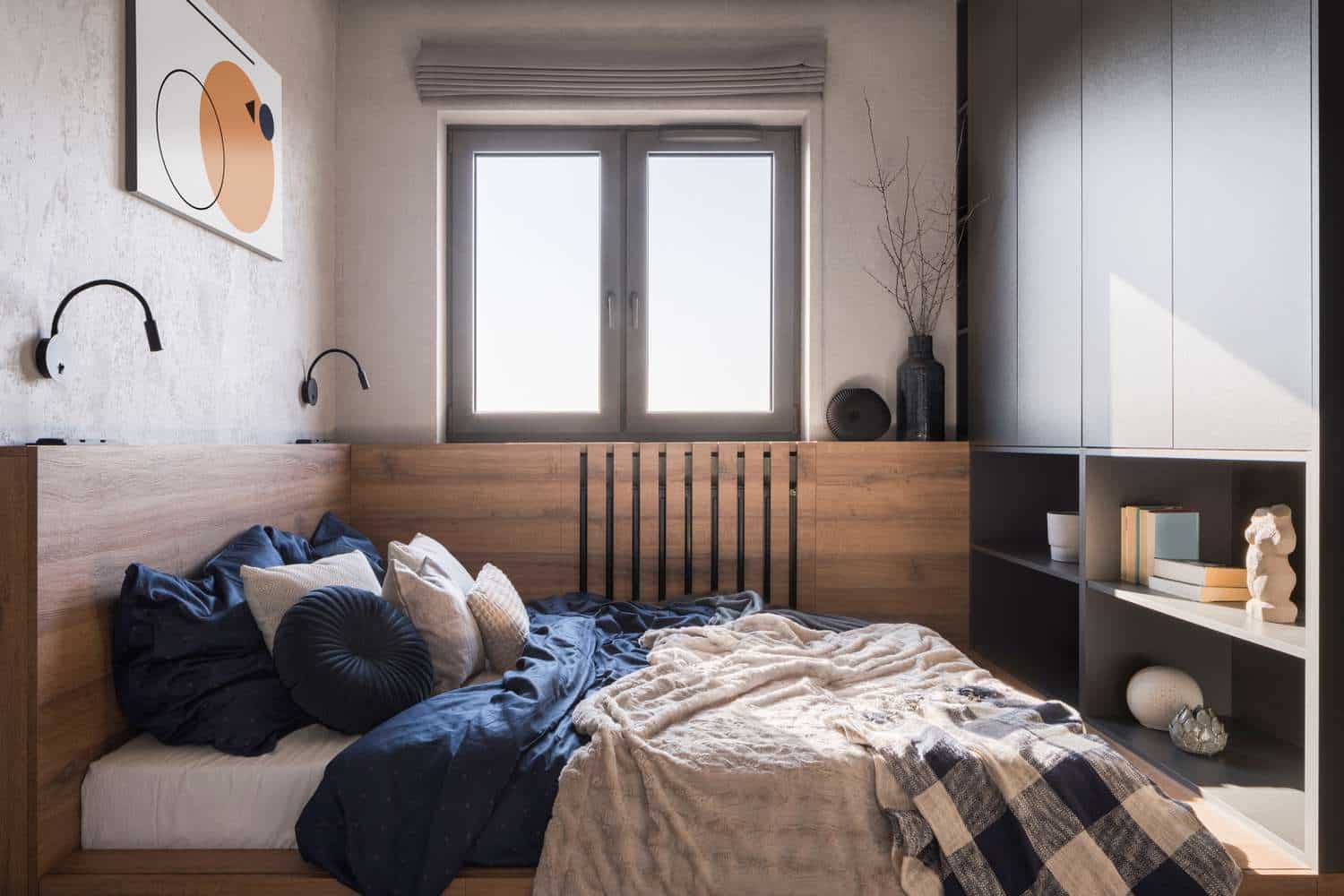 10 эффектных идей для маленькой спальни